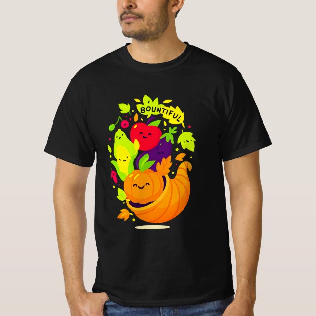 Cornucopia Erntedank Shirt | Happy Harvest (Vorderseite)