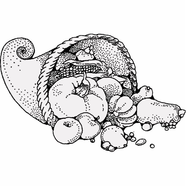 Cornucopia Freistehende Fotoskulptur (Vorne)