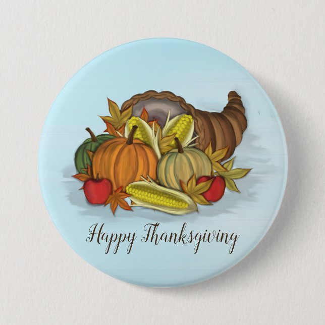 Cornucopia Harvest Button (Vorderseite)