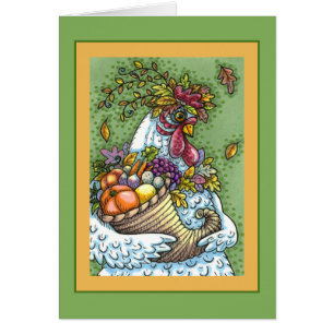 CORNUCOPIA HEN, ERNTEDANK CHICKEN HARVEST Leere