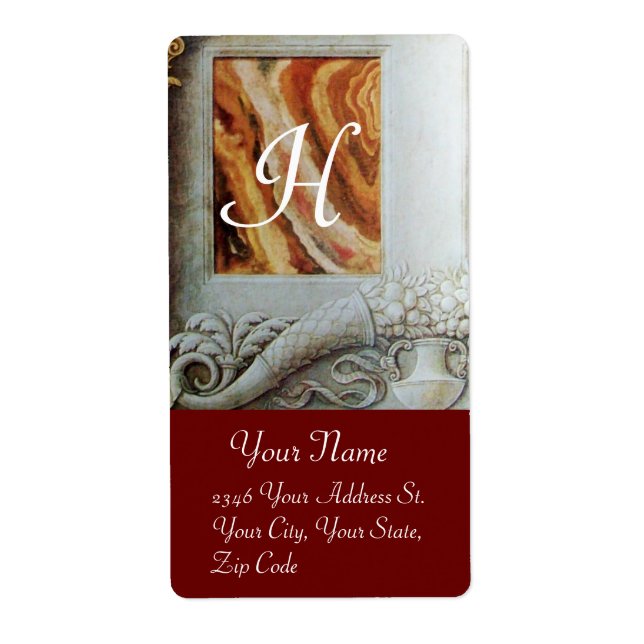 CORNUCOPIA MONOGRAM, Schwarz-weiß-graubraun (Vorne)