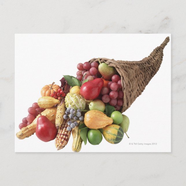 Cornucopia (Obst und Gemüse) Postkarte (Vorderseite)