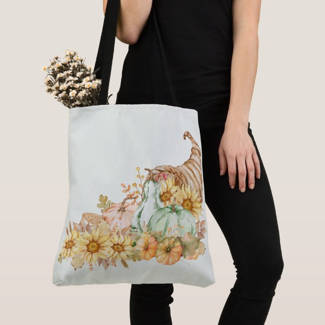 Cornucopia, Pumpkins und Sonnenblumen (Von Nahem)
