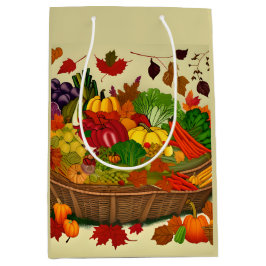 Cornucopia voll mit Gemüse Mittlere Geschenktüte