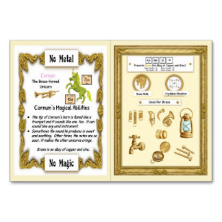 Cornum - Brass Horn Unicorn Trading Card Tischnummer