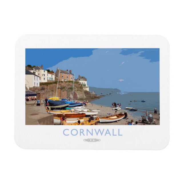 Cornwall-Bahn-Plakat Magnet (Horizontal)