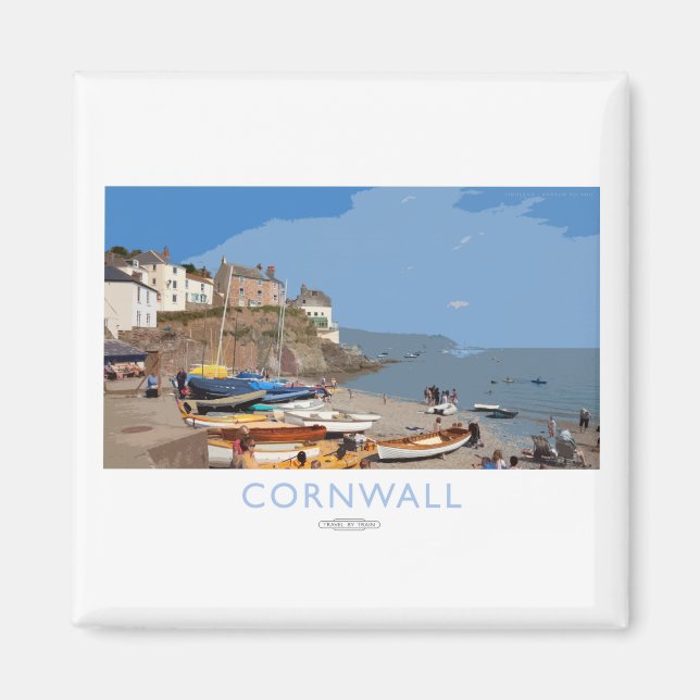 Cornwall-Bahn-Plakat Magnet (Vorne)