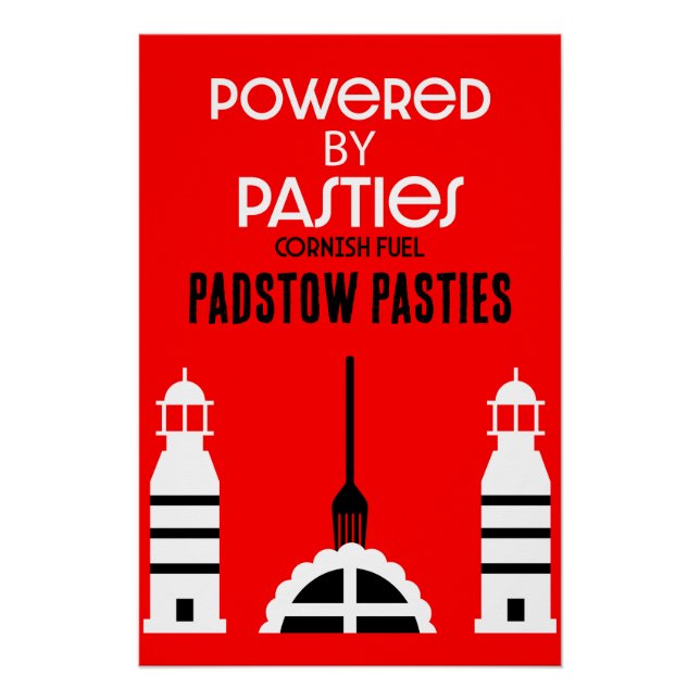 Cornwall Cornish Pasties English Food Poster (Vorderseite)