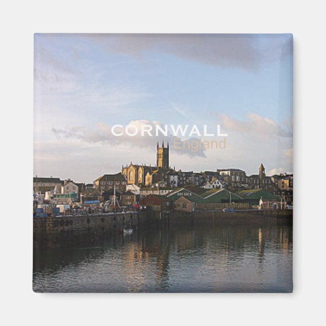Cornwall England Foto Souvenir Kühlschrankmagnet Magnet (Vorne)