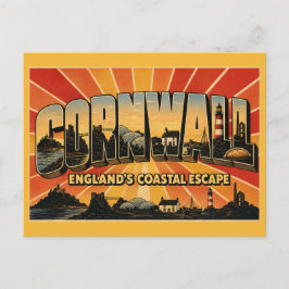 Cornwall England Küstenflucht Postkarte
