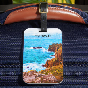 Cornwall England UK Küstenlandschaft Gepäckanhänger