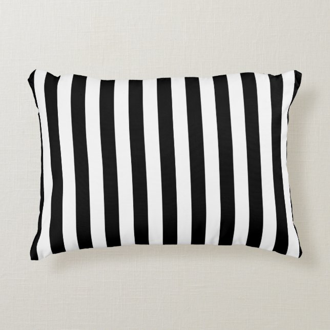 Cornwall flag stripes black white line pattern sym dekokissen (Vorderseite)