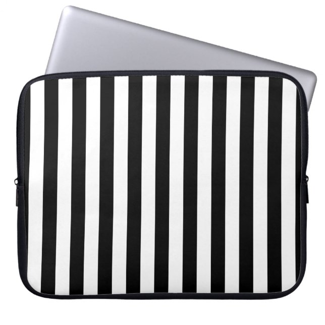 Cornwall flag stripes black white line pattern sym laptopschutzhülle (Vorderseite)