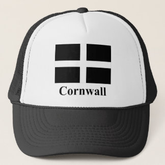 Cornwall-Flagge mit Namen Truckerkappe