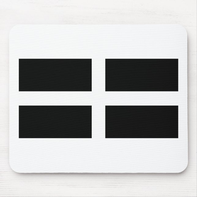 Cornwall-Flagge Mousepad (Vorne)