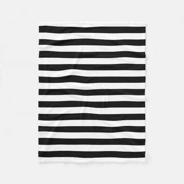 Cornwall-Flagge Streifen schwarz weiß Linie Muster Fleecedecke (Vorderseite)