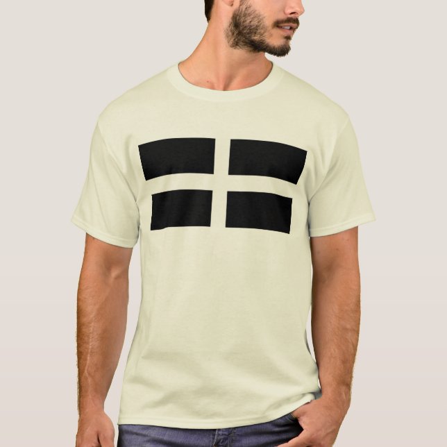 Cornwall-Flagge T-Shirt (Vorderseite)