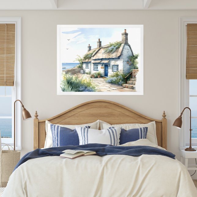 Cornwall Hütte an der Küste Poster (Von Creator hochgeladen)