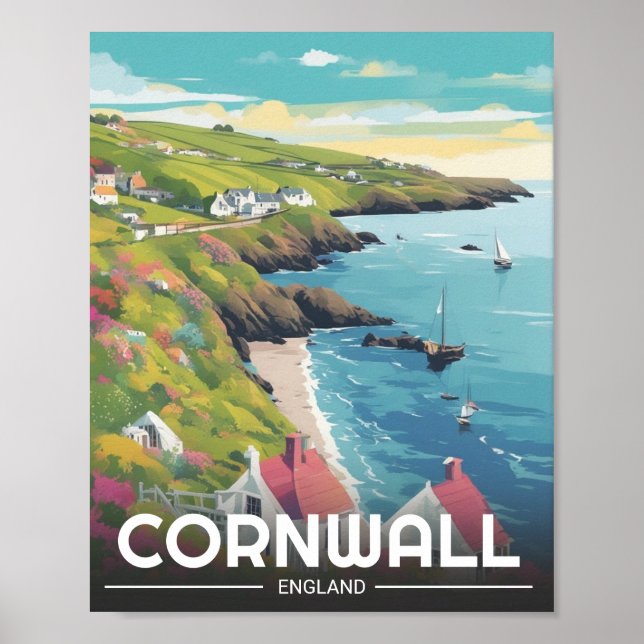 Cornwall Landkreis England Cornwall Küste Poster (Vorne)
