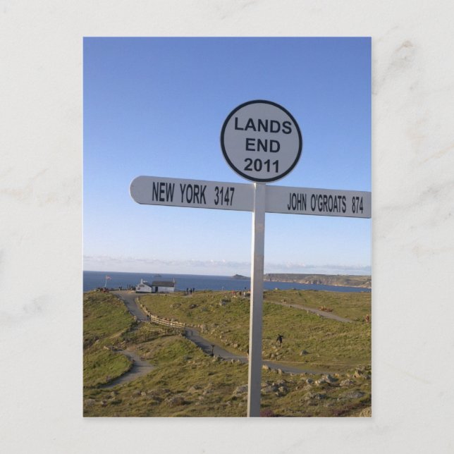 Cornwall Lands End Postkarte (Vorderseite)