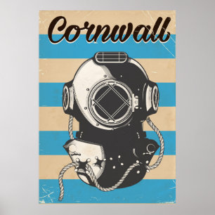 Cornwall Nautical Reiseposter Poster