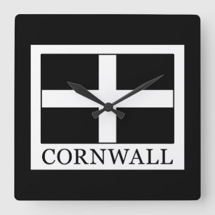 Cornwall Quadratische Wanduhr