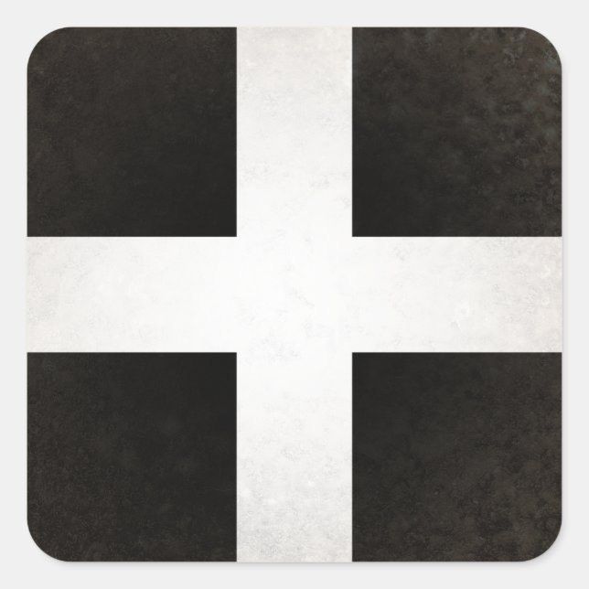 Cornwall Quadratischer Aufkleber (Vorderseite)