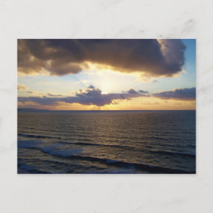 Cornwall Sunset in der Nähe von Saint Agnes Poldar Postkarte