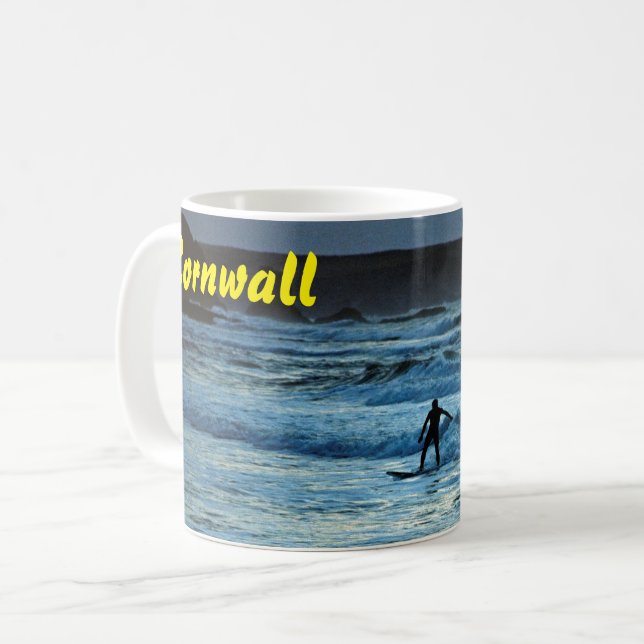 Cornwall Surfing Kaffeetasse (Vorderseite Links)