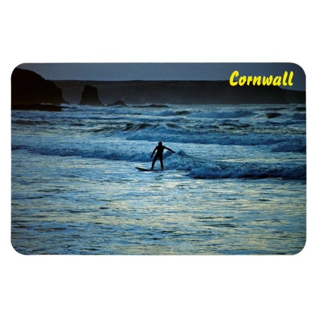 Cornwall Surfing Magnet (Horizontal)