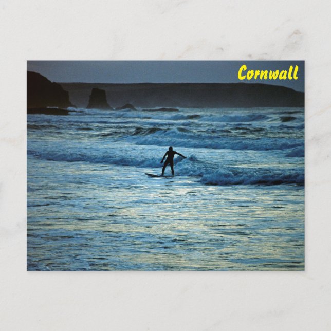 Cornwall Surfing Postkarte (Vorderseite)