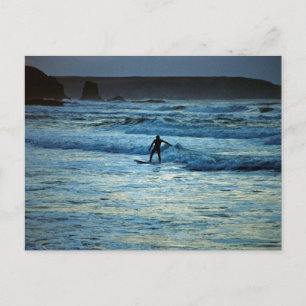 Cornwall Surfing Postkarte