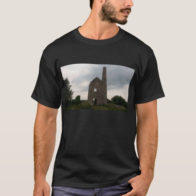 Cornwall Tin Mine Foto PoldarkCountry T-Shirt (Vorderseite)