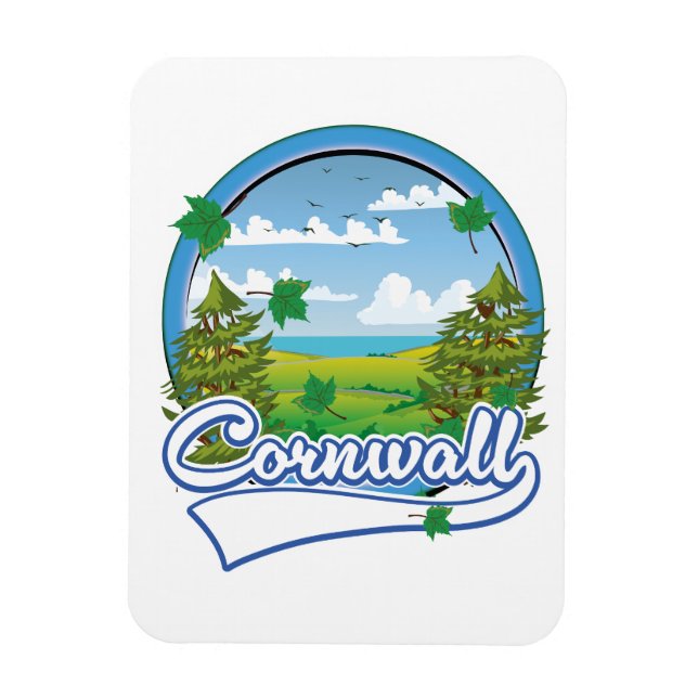 Cornwall Travel Logo Magnet (Vertikal)