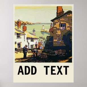 Cornwall, Vereinigtes Königreich, Text hinzufügen Poster