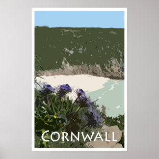 CORNWALL Vintag Style Poster