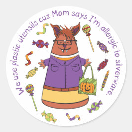 Corny Candy - Werewolf-Sticker Runder Aufkleber