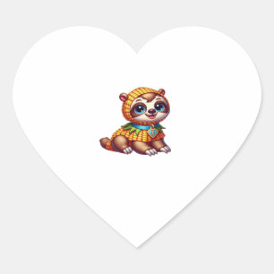 Corny Cuteness Halloween � die süßeste Slots-Überg Herz-Aufkleber