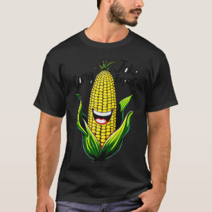 Corny Joke Expert: Fun & Whimsical Corn Graphic T-Shirt