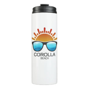 Corolla Beach North Carolina Sonnenbrille Thermosbecher