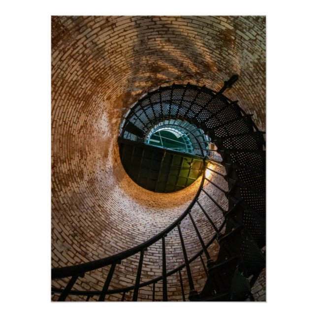Corolla Lighthouse Stairs Poster (Vorderseite)