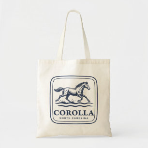 Corolla North Carolina Wildpferd läuft durch Tragetasche