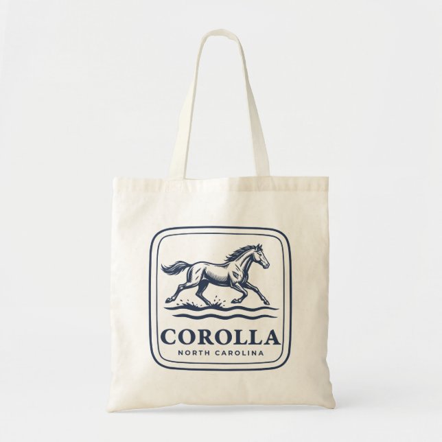 Corolla North Carolina Wildpferd läuft durch  Tragetasche (Vorne)