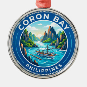 Coron-Bucht Philippinen Ornament Aus Metall