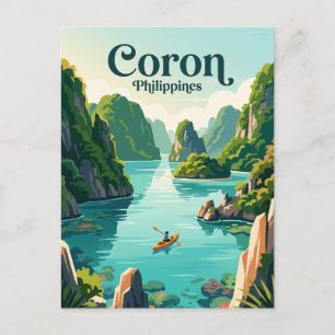 Coron, Palawan Philippinen Postkarte