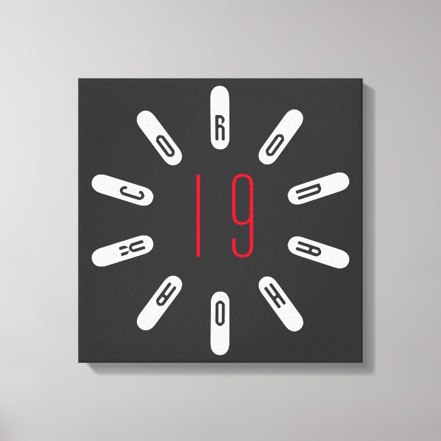 CORONA 19 HOAX Canvas Leinwanddruck (Vorderseite)