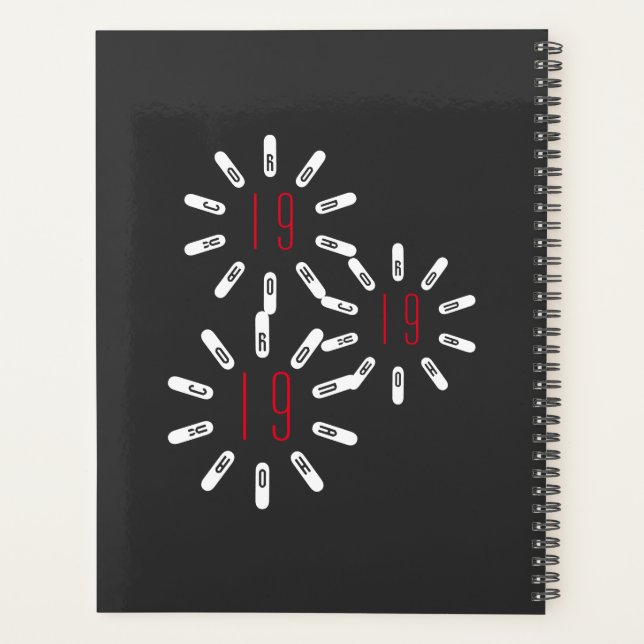 CORONA 19 HOAX Planner Planer (Rückseite)