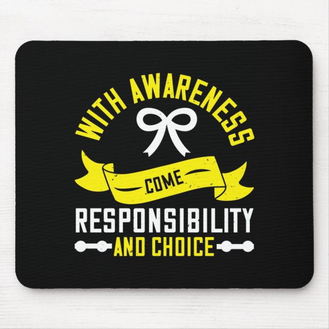 Corona-Bewusstsein - Verantwortung Mousepad (Vorne)