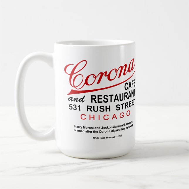 Corona Café and Restaurant, Chicago, IL Kaffeetasse (Links)
