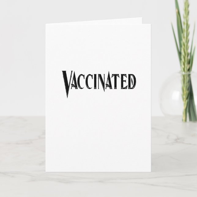 Corona Covid-19 - geimpft Karte (Vorderseite)